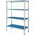 Diamond Regał magazynowy 4 półki, 400x990x1750mm z anodowanego aluminium