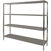 Diamond Regał magazynowy 4 półki, 400x1600x1800mm ze stali nierdzewnej Diamond Regał magazynowy 4 półki, 400x1600x1800mm ze stali nierdzewnej