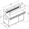 Diamond Witryna neutralna, szyba niska 1500x890x(h)1180 mm Diamond Witryna neutralna, szyba niska 1500x890x(h)1180 mm