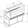 Diamond Witryna neutralna, szyba wysoka 1300x890x(h)11350 mm Diamond Witryna neutralna, szyba wysoka 1300x890x(h)11350 mm