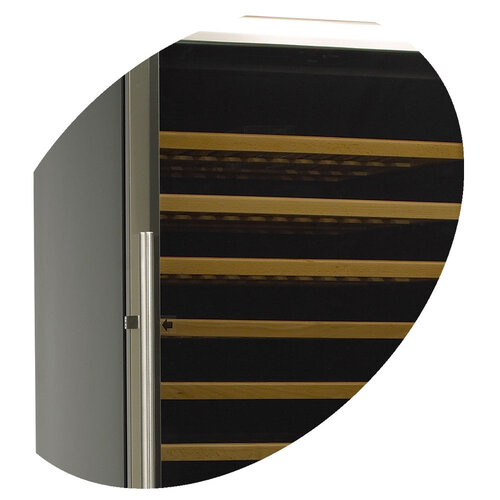 Diamond Chłodziarka na wino 1-drzwiowa, nastawna, drzwi uchylne 160L, 45 butelek 160W od 5 do 18°C srebrna Diamond Chłodziarka na wino 1-drzwiowa, nastawna, drzwi uchylne 160L, 45 butelek 160W od 5 do 18°C srebrna