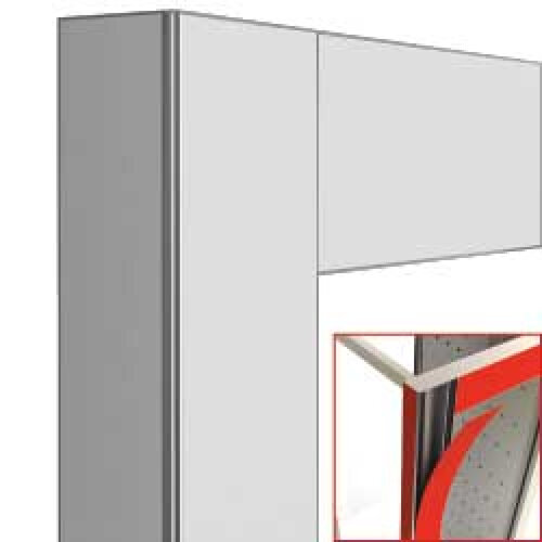 Diamond Chłodziarka na wino 2-drzwiowa, drzwi przesuwne 530L, 120 butelek 400W od 4 do 16°C szara