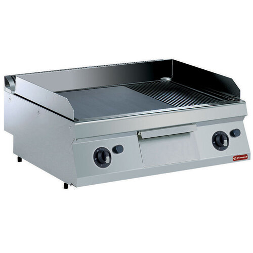 Diamond Gazowa płyta grillowa 730x540 mm, 2/3 gładka, 1/3 ryflowana, 14kW, nastawna Diamond Gazowa płyta grillowa 730x540 mm, 2/3 gładka, 1/3 ryflowana, 14kW, nastawna