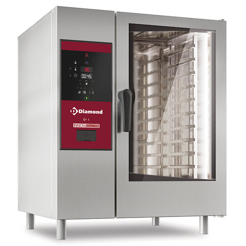 Diamond Piec konwekcyjno-parowy 10x GN1/1 elektryczny 19 kW z bezpośrednim natryskiem Diamond Piec konwekcyjno-parowy 10x GN1/1 elektryczny 19 kW z bezpośrednim natryskiem