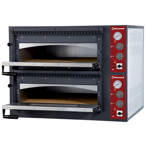 Diamond Piec 2-komorowy do pizzy, elektryczny 9,4kW, 2x 700x700x(h)150 mm, 4xØ350 mm Diamond Piec 2-komorowy do pizzy, elektryczny 9,4kW, 2x 700x700x(h)150 mm, 4xØ350 mm