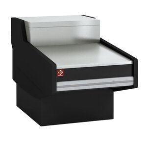 Diamond Element kasowy ze schowkiem 1215x800x(h)940mm, czarny Diamond Element kasowy ze schowkiem 1215x800x(h)940mm, czarny