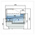 Diamond Element kasowy 940x800x(h)910mm, czarny