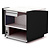 Diamond Element kasowy ze schowkiem 1030x1000x(h)900mm, czarny