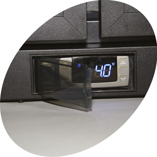 Diamond Chłodziarka barowa z 3 drzwiami uchylnymi, od 2 do 10 °C, 300 L, 260W, czarna