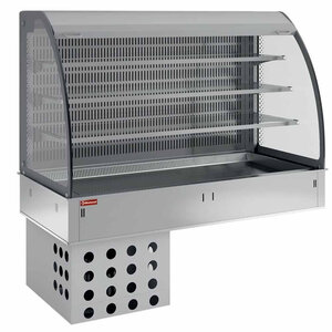 Diamond Regał chłodniczy do zabudowy 5x 1/1 GN, 3100L, od -1 do 7°C, 700x1780x(h)1580mm, obieg wymuszony, wentylowany, srebrny