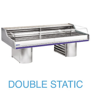 Diamond Lada chłodnicza, szyba gięta od 0 do 2°C, 1195x3500x(h)1175 mm, niebieska Diamond Lada chłodnicza, szyba gięta od 0 do 2°C, 1195x3500x(h)1175 mm, niebieska