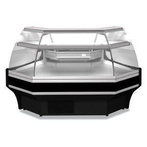 Diamond Lada chłodnicza, szyba gięta od 0 do 5°C, 1325x1325x(h)1235 mm, wentylowana, czarna Diamond Lada chłodnicza, szyba gięta od 0 do 5°C, 1325x1325x(h)1235 mm, wentylowana, czarna