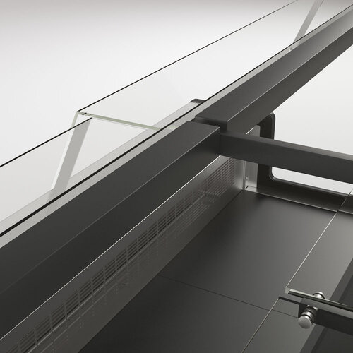 Diamond Lada chłodnicza, szyba prosta, wysoka od 2 do 6°C, 906x1038x(h)1352 mm, wentylowana, czarna Diamond Lada chłodnicza, szyba prosta, wysoka od 2 do 6°C, 906x1038x(h)1352 mm, wentylowana, czarna