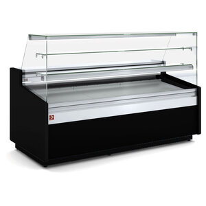 Diamond Lada cukiernicza, szyba prosta od 0 do 5°C, 960x2525x(h)1300 mm, wentylowana, czarna Diamond Lada cukiernicza, szyba prosta od 0 do 5°C, 960x2525x(h)1300 mm, wentylowana, czarna