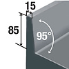 Diamond Szafa grzewcza z drzwiami suwanymi od 30 do 65°C, 2.5 kW, 1800x700x(h)900 mm