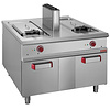 Diamond Frytownica gazowa 2-komorowa stacjonarna na podstawie szafkowej 36L, 30,4kW