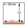 Diamond Stacjonarna pakowarka komorowa, dwie listwy 520 + 520 mm 63 m3/h 2,5kW