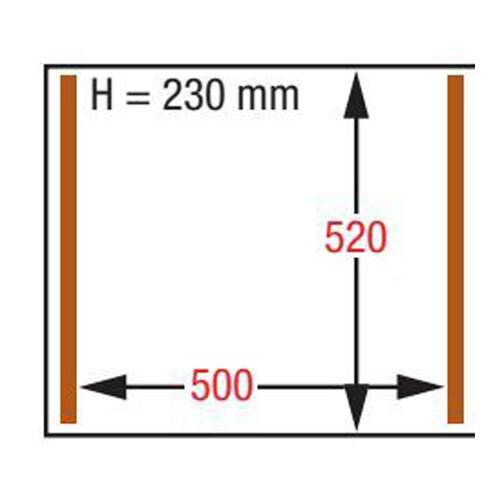 Diamond Stacjonarna pakowarka komorowa, dwie listwy 520 + 520 mm 63 m3/h 2,5kW z przeszkloną pokrywą