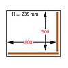 Diamond Stacjonarna pakowarka komorowa, dwie listwy 510 + 760 mm 100 m3/h 3,5kW z przeszkloną pokrywą