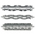 Diamond Zestaw wałków do croissa 140x130 mm