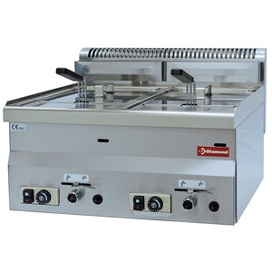 Diamond Frytownica gazowa 2-komorowa nastawna 2 x 8 L, 11700 Kcal/h Diamond Frytownica gazowa 2-komorowa nastawna 2 x 8 L, 11700 Kcal/h
