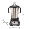 Hamilton Beach Blender kielichowy 4 L z dzbankiem ze stali nierdzewnej 2,21 kW