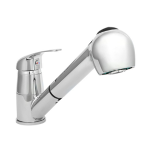 XXLselect Bateria zlewozmywakowa stojąca jednouchwytowa chromowana z mieszaczem  ceramicznym Ø40 mm XXLselect Bateria zlewozmywakowa stojąca jednouchwytowa chromowana z mieszaczem  ceramicznym Ø40 mm