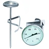 TOM-GAST Deep Fry Dial Thermometer, 0°C to 250°C, Silver