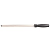 TOM-GAST Oval Diamond Knife Sharpening Steel 380 mm with Black Handle