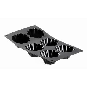 de BUYER 6fluted brioche moulds DE BUYER