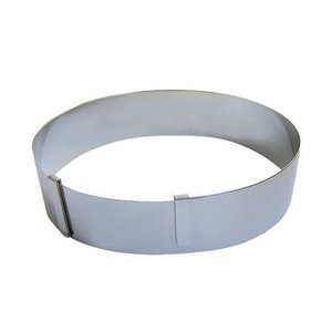 de BUYER Supple stainless steel giant extensible ring 18 to 36 cm, 4.5 cm height DE BUYER de BUYER Supple stainless steel giant extensible ring 18 to 36 cm, 4.5 cm height DE BUYER