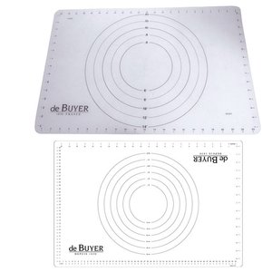 de BUYER Baking non-stick silicone mat, 60 x 40 cm, concentrical circles, black DE BUYER de BUYER Baking non-stick silicone mat, 60 x 40 cm, concentrical circles, black DE BUYER