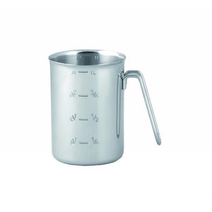Verlo Highly Polished Stainless Steel Measuring Jug, 1 L