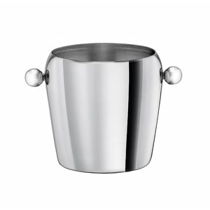 TOM-GAST Stainless Steel Ice Bucket 1 L, Ø125 mm, (h)118 mm with Handles