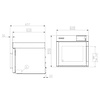 UNOX Electric Food Proeserver EVEREO® 10x 460x330 mm, 1,5 kW with Hinged Door