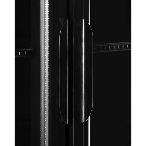 Resto Quality Szafa chłodnicza 2-drzwiowa przeszklona 590 L, +2 °C do +8 °C, czarna Resto Quality Szafa chłodnicza 2-drzwiowa przeszklona 590 L, +2 °C do +8 °C, czarna