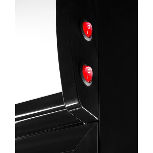 Resto Quality Szafa chłodnicza 2-drzwiowa przeszklona 590 L, +2 °C do +8 °C, czarna Resto Quality Szafa chłodnicza 2-drzwiowa przeszklona 590 L, +2 °C do +8 °C, czarna