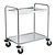 TOM-GAST Stainless Steel 2 Tier Service Trolley 950 x 900 x 600 mm