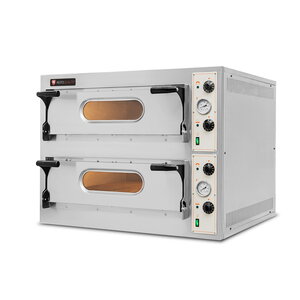 Resto Quality Piec do pizzy 2-komorowy elektryczny 9,4 kW, 8 x Ø 32 cm