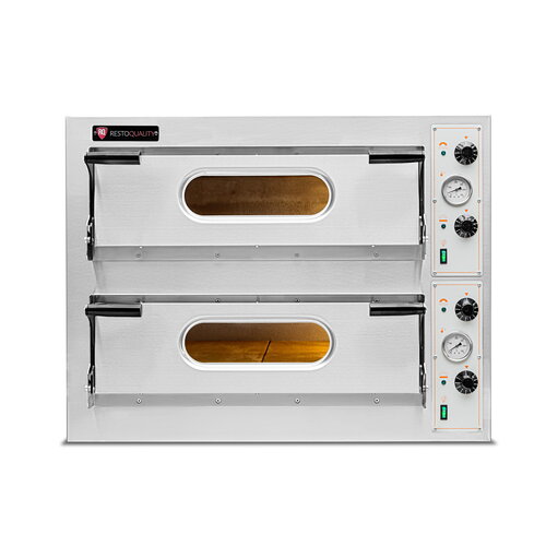 Resto Quality Piec do pizzy 2-komorowy elektryczny 9,4 kW, 8 x Ø 32 cm