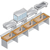 Diamond Bemar elektryczny 1-komorowy, 4 x GN 1/1, do zabudowy, 2,5 kW