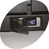 Diamond Single Hinged Door Back Bar Cooler 122 L, from 2 °C to 10 °C, Black