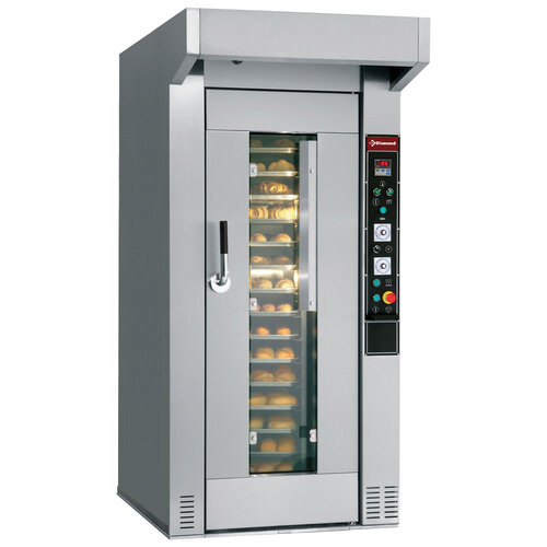 Diamond Piec obrotowy piekarniczy elektryczny | 15 lub 18 poziomów | 47000W | 1330 x 2450 x (H)2520mm Diamond Piec obrotowy piekarniczy elektryczny | 15 lub 18 poziomów | 47000W | 1330 x 2450 x (H)2520mm