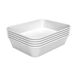 Bartscher Taca prostokątna z melaminy 150x190x(h)40 mm, biała Bartscher Taca prostokątna z melaminy 150x190x(h)40 mm, biała