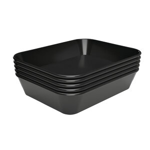 Bartscher Taca prostokątna z melaminy 150x190x(h)40 mm, czarna Bartscher Taca prostokątna z melaminy 150x190x(h)40 mm, czarna