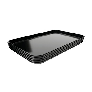 Bartscher Taca prostokątna z melaminy 190x300x(h)17 mm, czarna Bartscher Taca prostokątna z melaminy 190x300x(h)17 mm, czarna