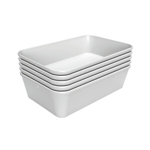 Bartscher Taca prostokątna z melaminy 190x300x(h)80 mm, biała Bartscher Taca prostokątna z melaminy 190x300x(h)80 mm, biała