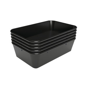 Bartscher Taca prostokątna z melaminy 190x300x(h)80 mm, czarna Bartscher Taca prostokątna z melaminy 190x300x(h)80 mm, czarna
