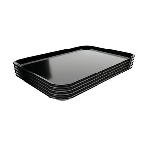 Bartscher Taca prostokątna z melaminy 240x350x(h)17 mm, czarna Bartscher Taca prostokątna z melaminy 240x350x(h)17 mm, czarna