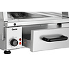 Bartscher Nablatowa witryna grzewcza 80 L, 2-poziomowa, 0,80 kW, od 30 do 110 °C, z szybą giętą, srebrna